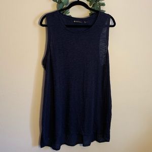Athleta Navy Lighweight Tank, Size XL